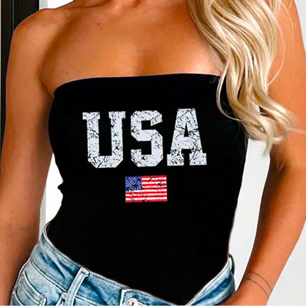 USA Black Tube Top